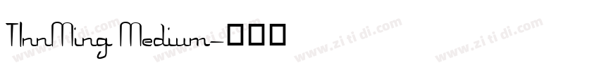 TInnMing Medium字体转换